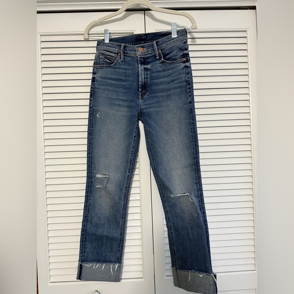 New Without Tags Mother The Mid Rise Dazzler Ankle Fray size 26